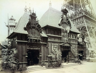 Padiglione del Nicaragua, Esposizione di Parigi, 1889 da French Photographer